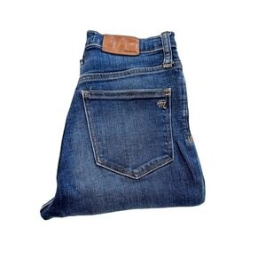 Madewell 10" Roadtripper Medium Wash Denim Jeans Ankle Zipper Size 27